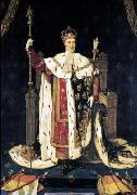 Jean Auguste Dominique Ingres Portrait of the King Charles X of France in coronation robes painting